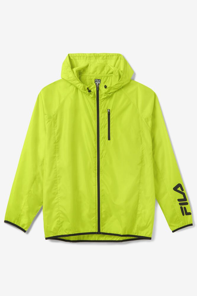 Fila Jakke Herre Lyse Grønn Trail Run Windbreaker 157826-YSH